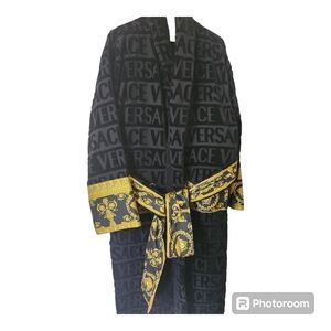 Versace Black and Gold Men's Robe